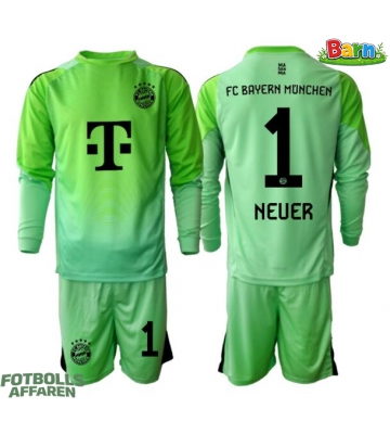 Bayern Munich Manuel Neuer #1 Målvakt Hemmaställ Barn 2025-26 Långärmad (+ Korta byxor)